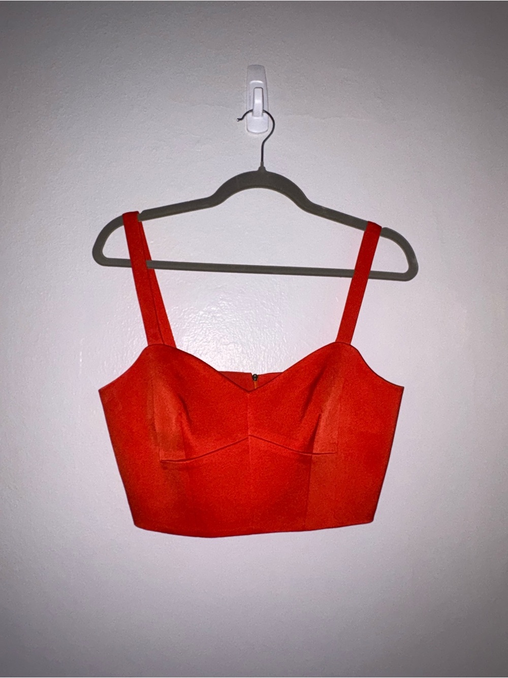 Marella (Max Mara Group) Orange Structured Bustier Crop Top Sz 6